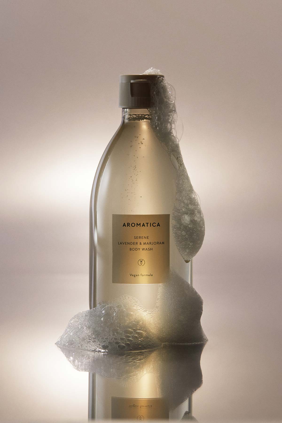 Aromatica-Serene Body Wash Lavender & Marjoram Dinginleştirici Duş Jeli Lavanta & Mercanköşk-Duş Jeli-2-Milagron.com