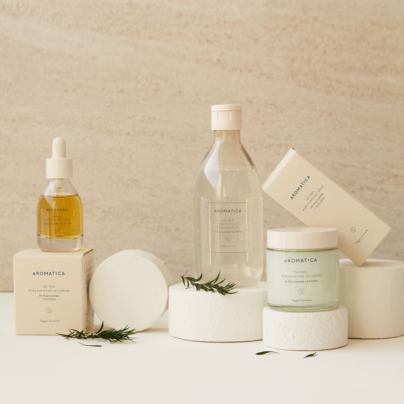 Aromatica-Tea Tree Pore Purifying Serum 10% Niacinamide + 1% Zinc Pca Çay Ağacı Serumu-Cilt Serumu-4-Milagron.com