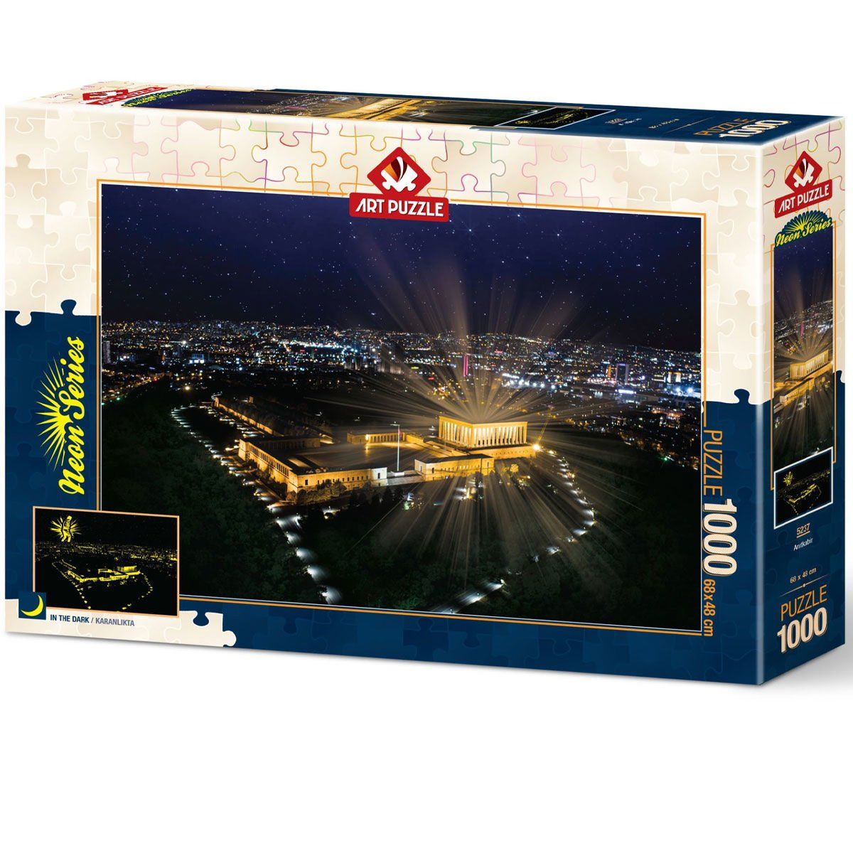 Art Puzzle-Anıtkabir 1000 Parça Neon-Puzzle-1-Milagron.com