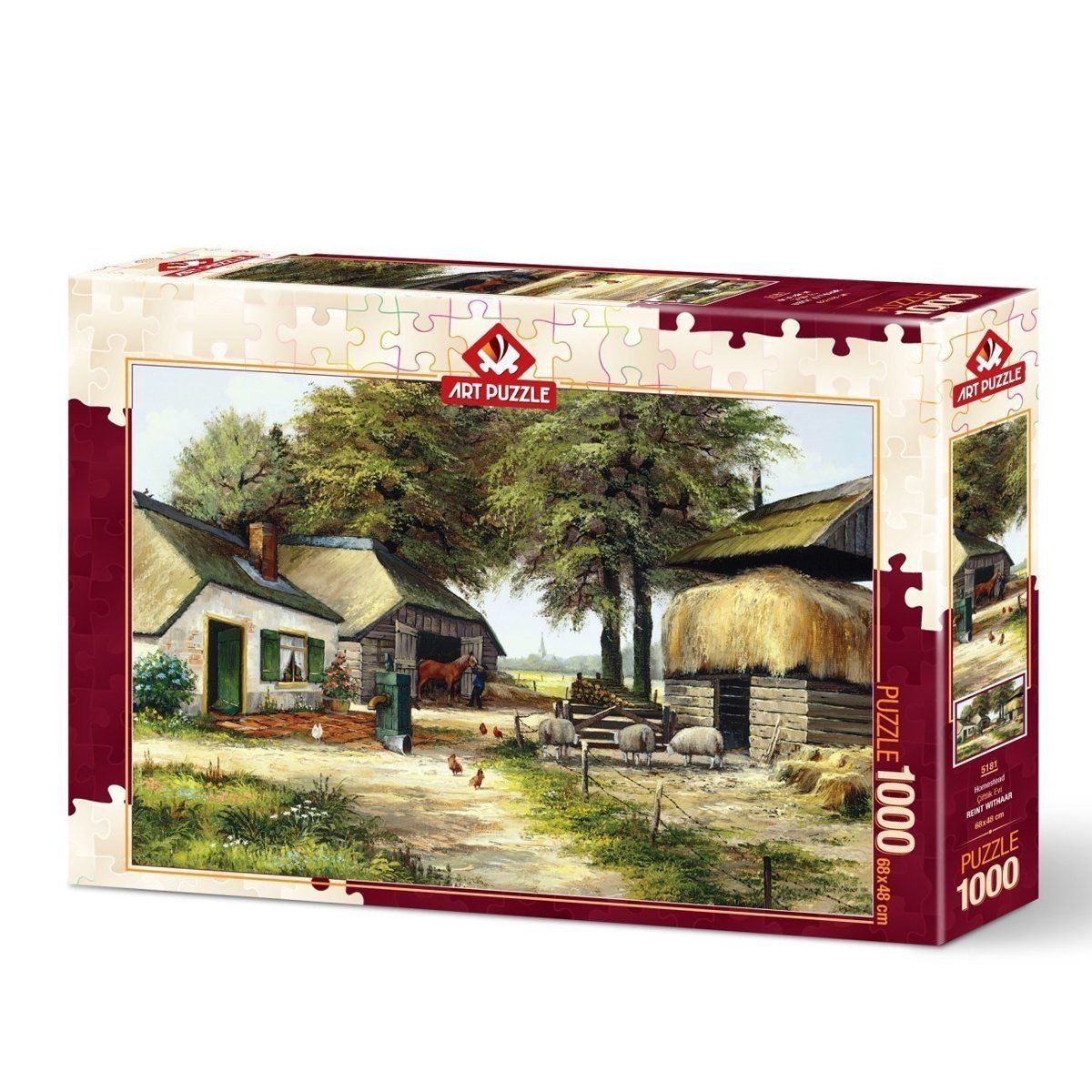 Art Puzzle-Art Puzzle çiftlik Evi 1000 Parça Puzzle-Oyuncak-1-Milagron.com