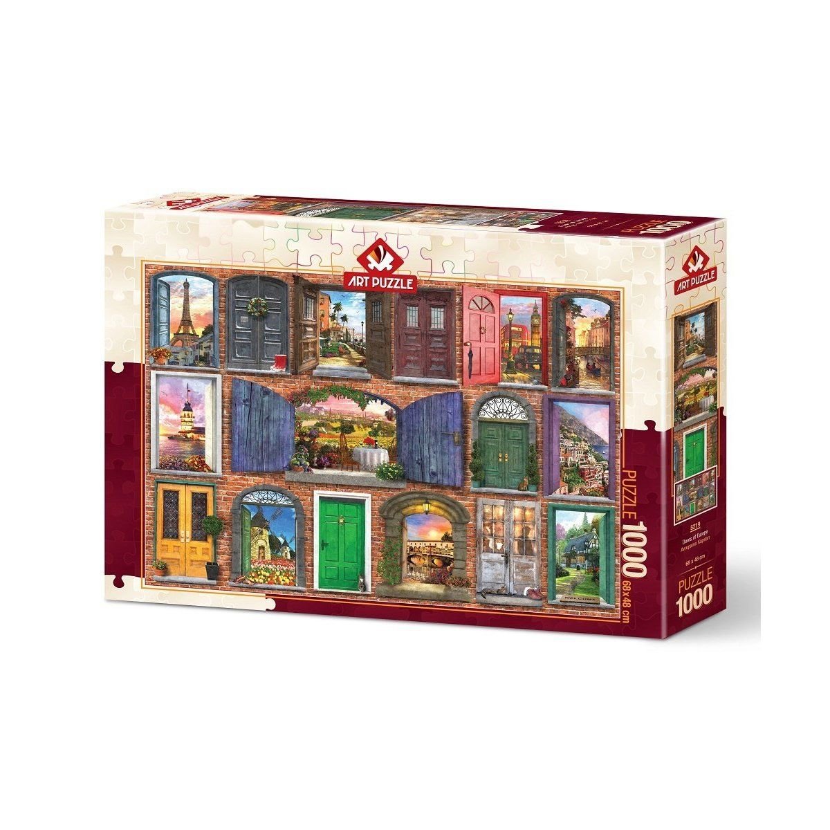 Art Puzzle-Avrupanın Kapıları 1000 Parça Puzzle-Puzzle-1-Milagron.com