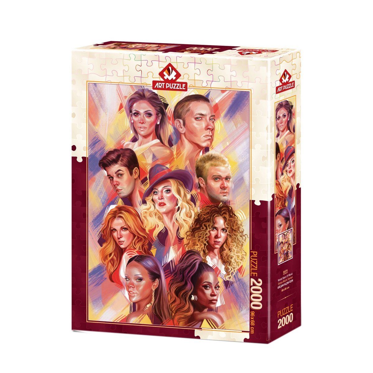 Art Puzzle-Dünya Müzik Starları 2000 Parça Puzzle-Puzzle-1-Milagron.com