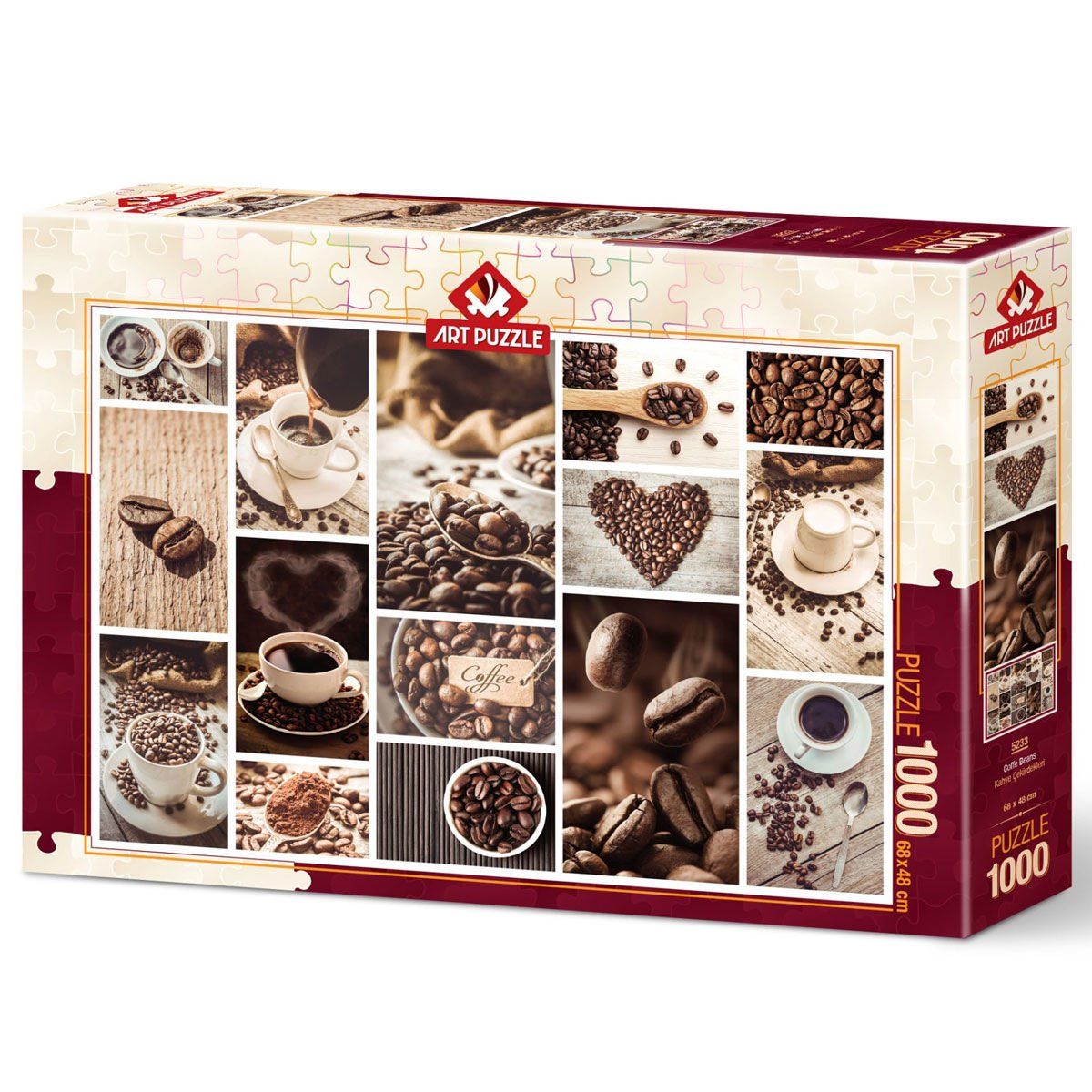 Art Puzzle-Kahve çekirdekleri 1000 Parça-Puzzle-1-Milagron.com