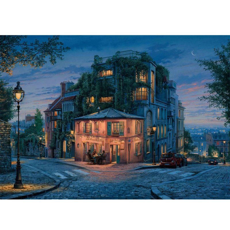 Art Puzzle-Pembe Ev 1000 Parça Puzzle-Puzzle-2-Milagron.com