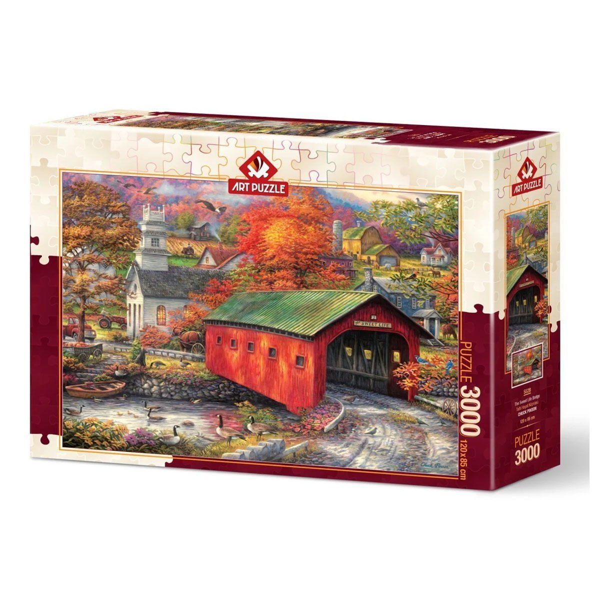 Art Puzzle-Tatlı Hayat Köprüsü 3000 Parça Puzzle-Puzzle-1-Milagron.com
