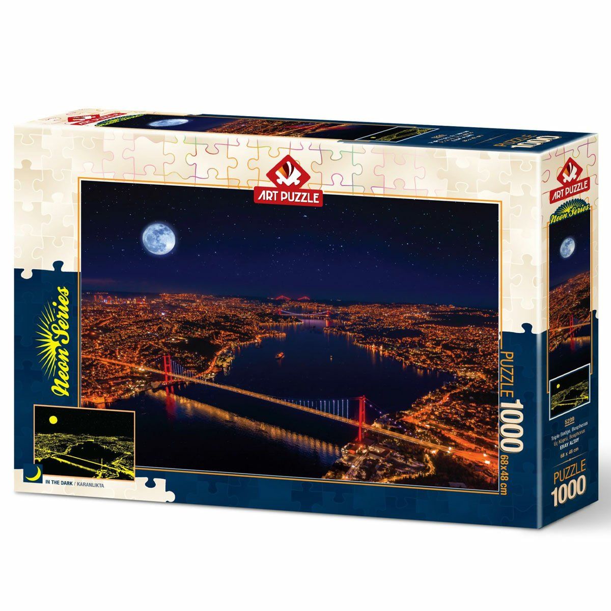 Art Puzzle-Üç Köprü 1000 Parça Neon-Puzzle-1-Milagron.com