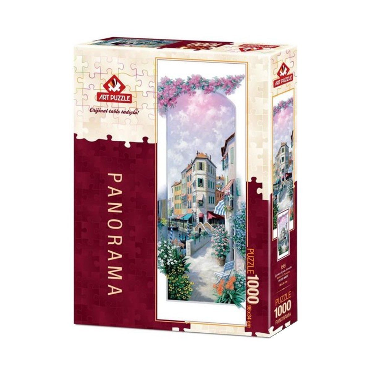 Art Puzzle-çiçekler İçinde Venedik 1000 Parça Panorama Puzzle-Puzzle-1-Milagron.com