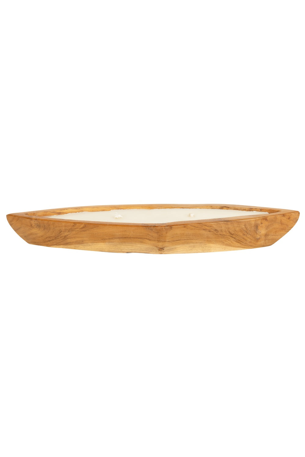 Dekoratif Mum Teak Tekne Formu 45cm S - 2