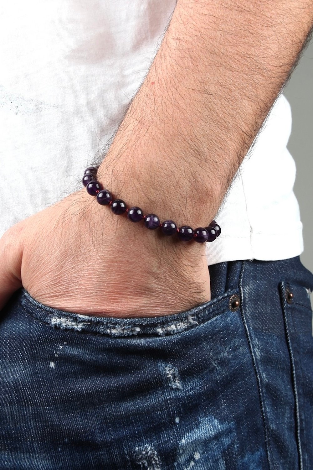 Arven’s World by Aylin Işıklı-Ametist 18'li̇ Mala Bi̇lekli̇k-Bileklik-4-Milagron.com