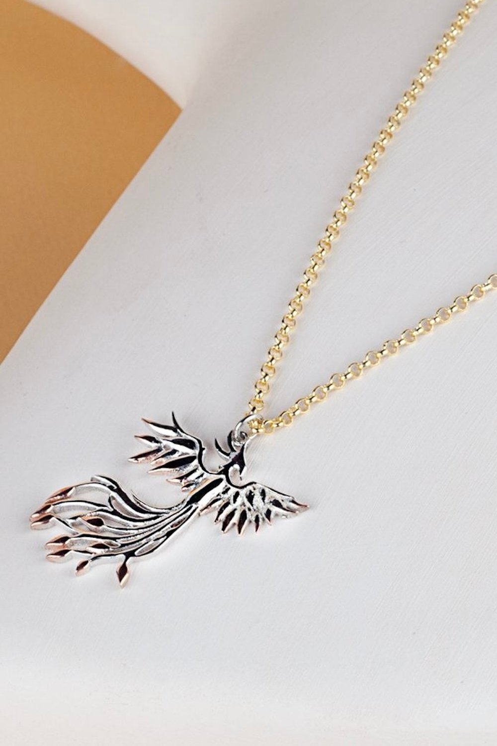 Arven’s World by Aylin Işıklı-Anka Kuşu Gold Kolye-Kolye-4-Milagron.com