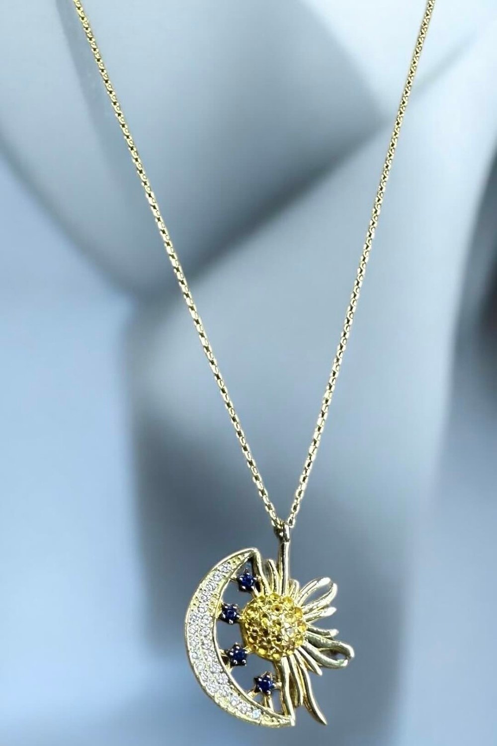 Arven’s World by Aylin Işıklı-Ay / Güneş Gold Kolye-Kolye-1-Milagron.com