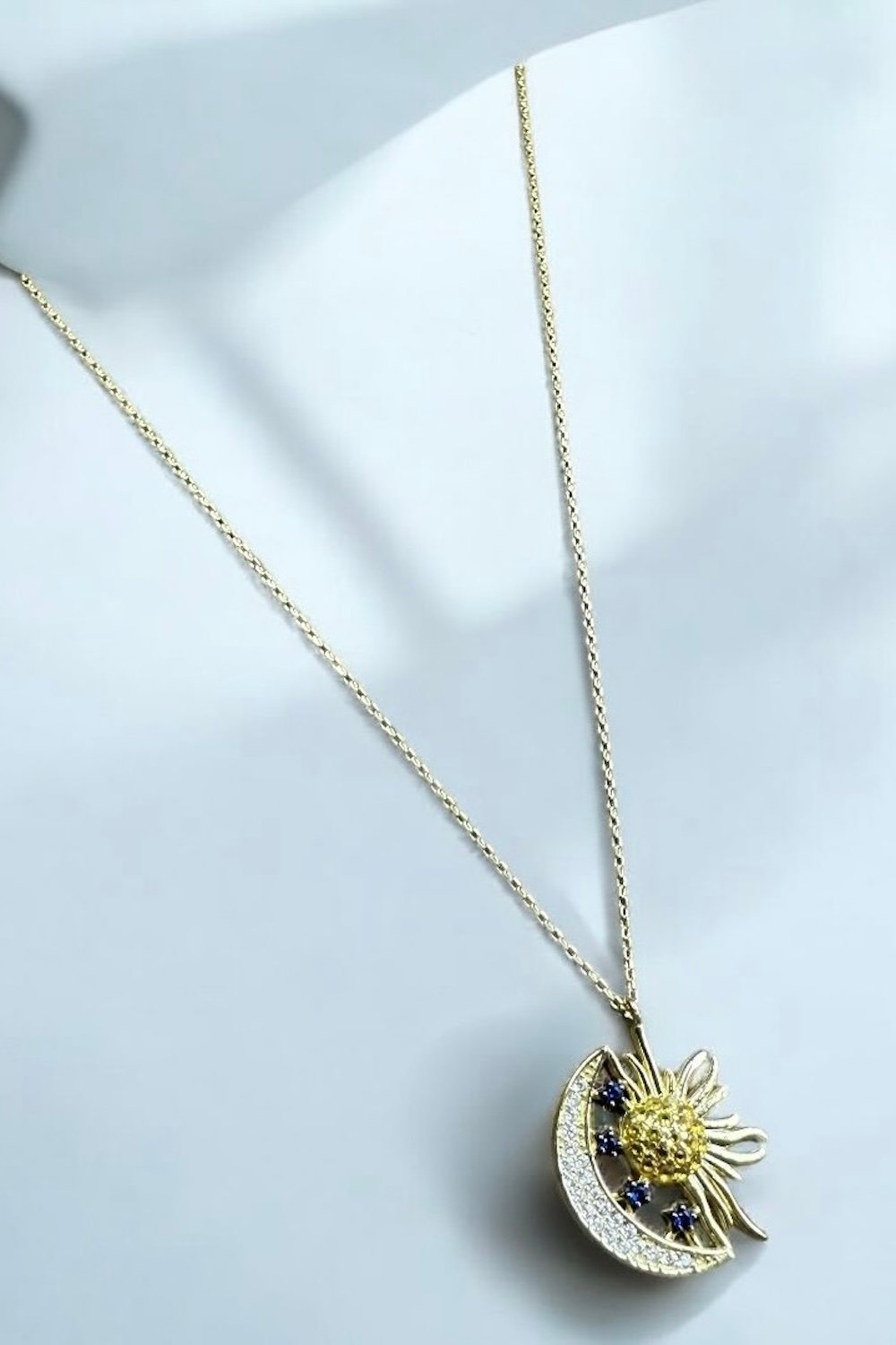 Arven’s World by Aylin Işıklı-Ay / Güneş Gold Kolye-Kolye-2-Milagron.com