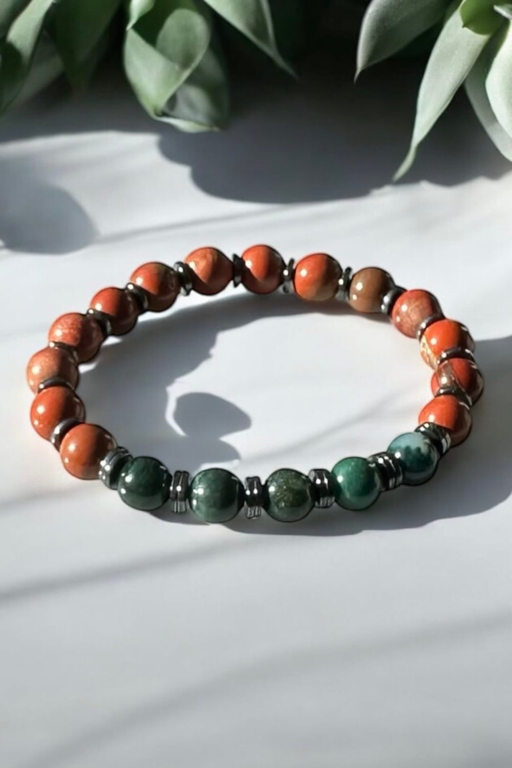 Arven’s World by Aylin Işıklı-Jasper / Yosun Akik-Bileklik-1-Milagron.com