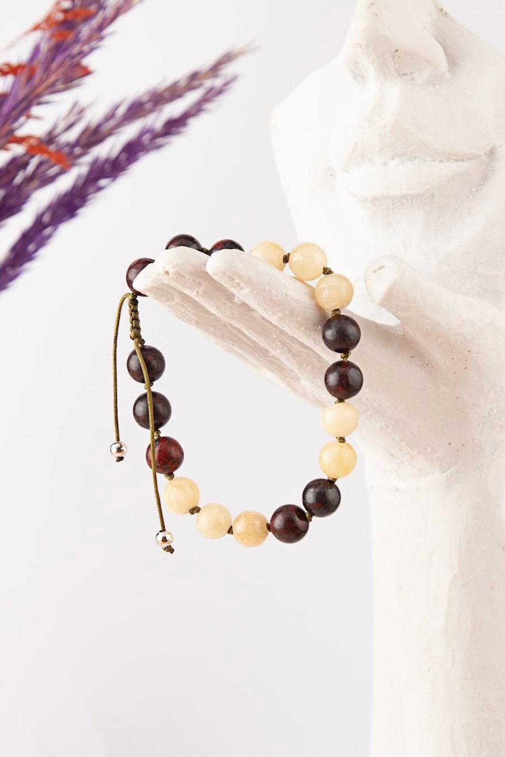 Arven’s World by Aylin Işıklı-Kalsit/ Dragon Jasper 18'li̇ Mala Bi̇lekli̇k-Bileklik-2-Milagron.com