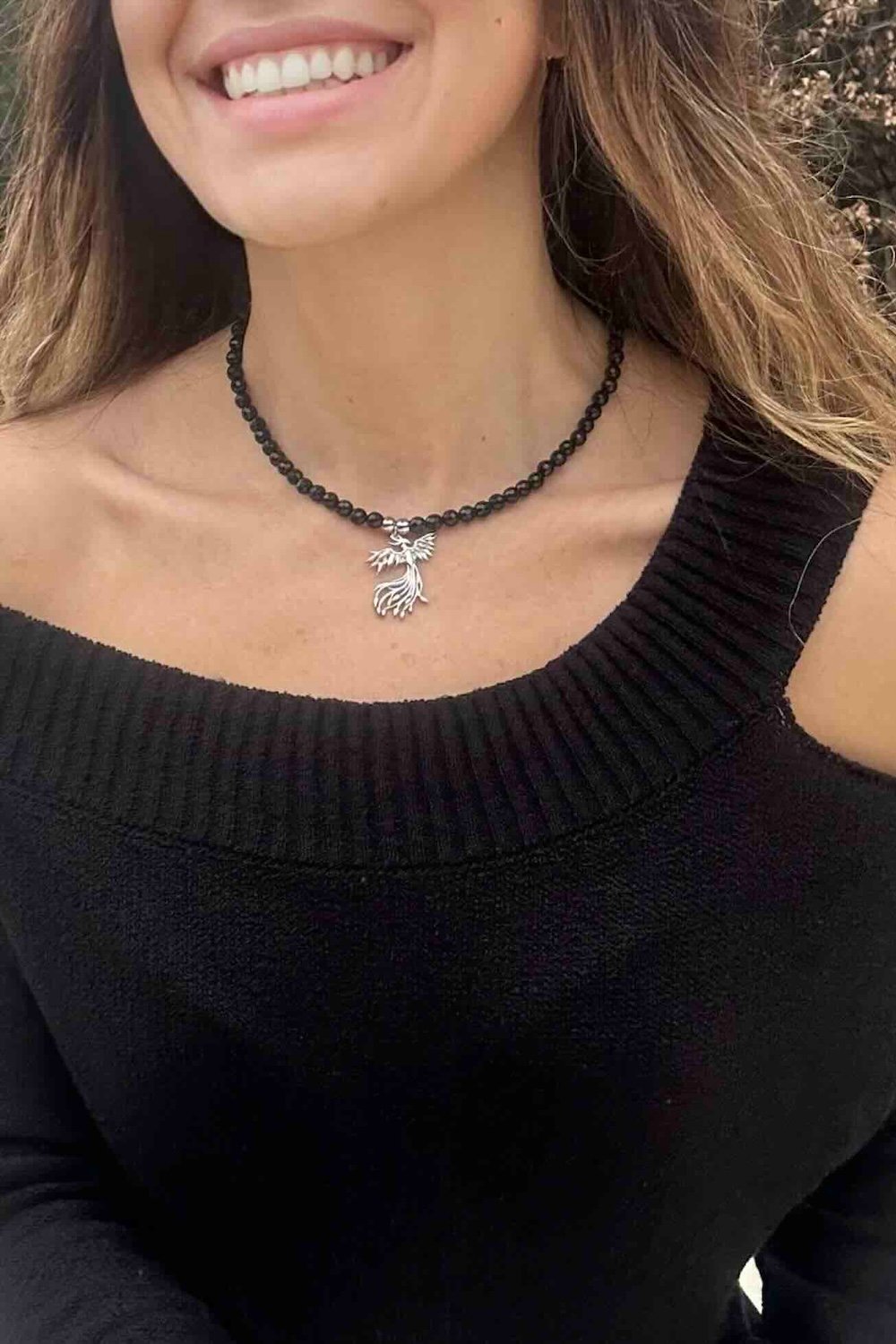 Arven’s World by Aylin Işıklı-Oniks / Anka Kuşu Kolye-Kolye-3-Milagron.com