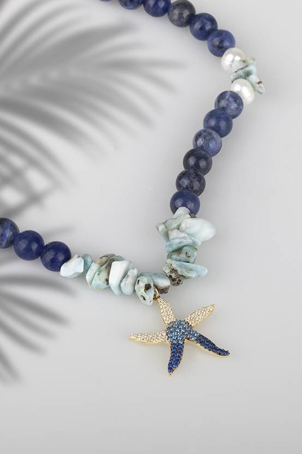 Arven’s World by Aylin Işıklı-Sodalit- İnci- Deniz Yıldızı Kolye-Kolye-1-Milagron.com