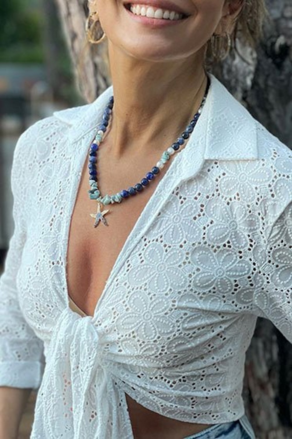 Arven’s World by Aylin Işıklı-Sodalit- İnci- Deniz Yıldızı Kolye-Kolye-2-Milagron.com