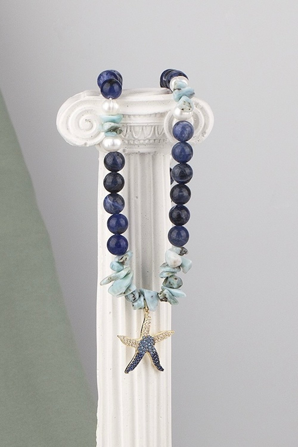 Arven’s World by Aylin Işıklı-Sodalit- İnci- Deniz Yıldızı Kolye-Kolye-4-Milagron.com