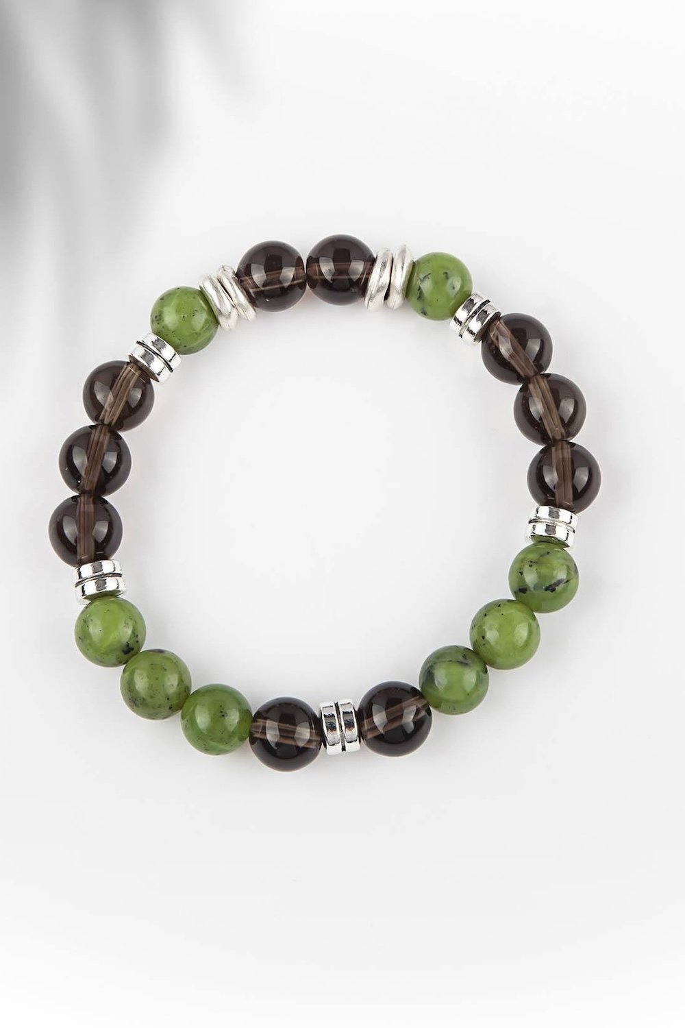 Arven’s World by Aylin Işıklı-Stres Bi̇lekli̇ği Yeşi̇m / Dumanlı Kuvars-Bileklik-2-Milagron.com