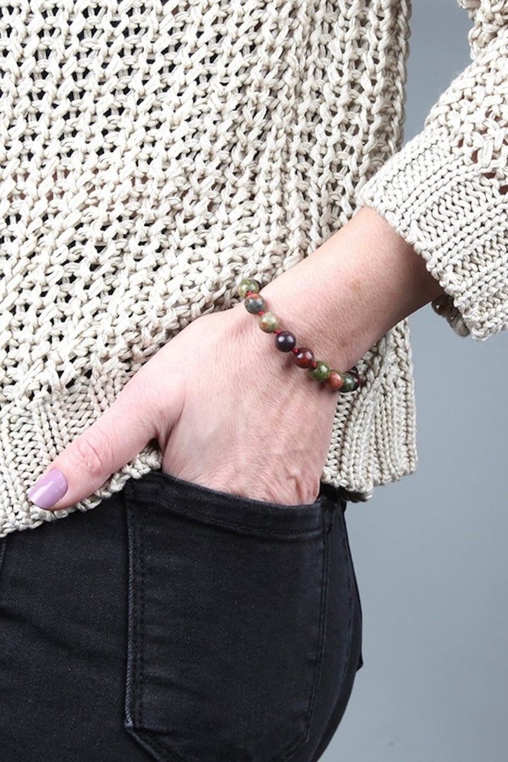 Arven’s World by Aylin Işıklı-Unaki̇te/ Dragon Jasper 18'li̇ Mala Bi̇lekli̇k-Bileklik-3-Milagron.com