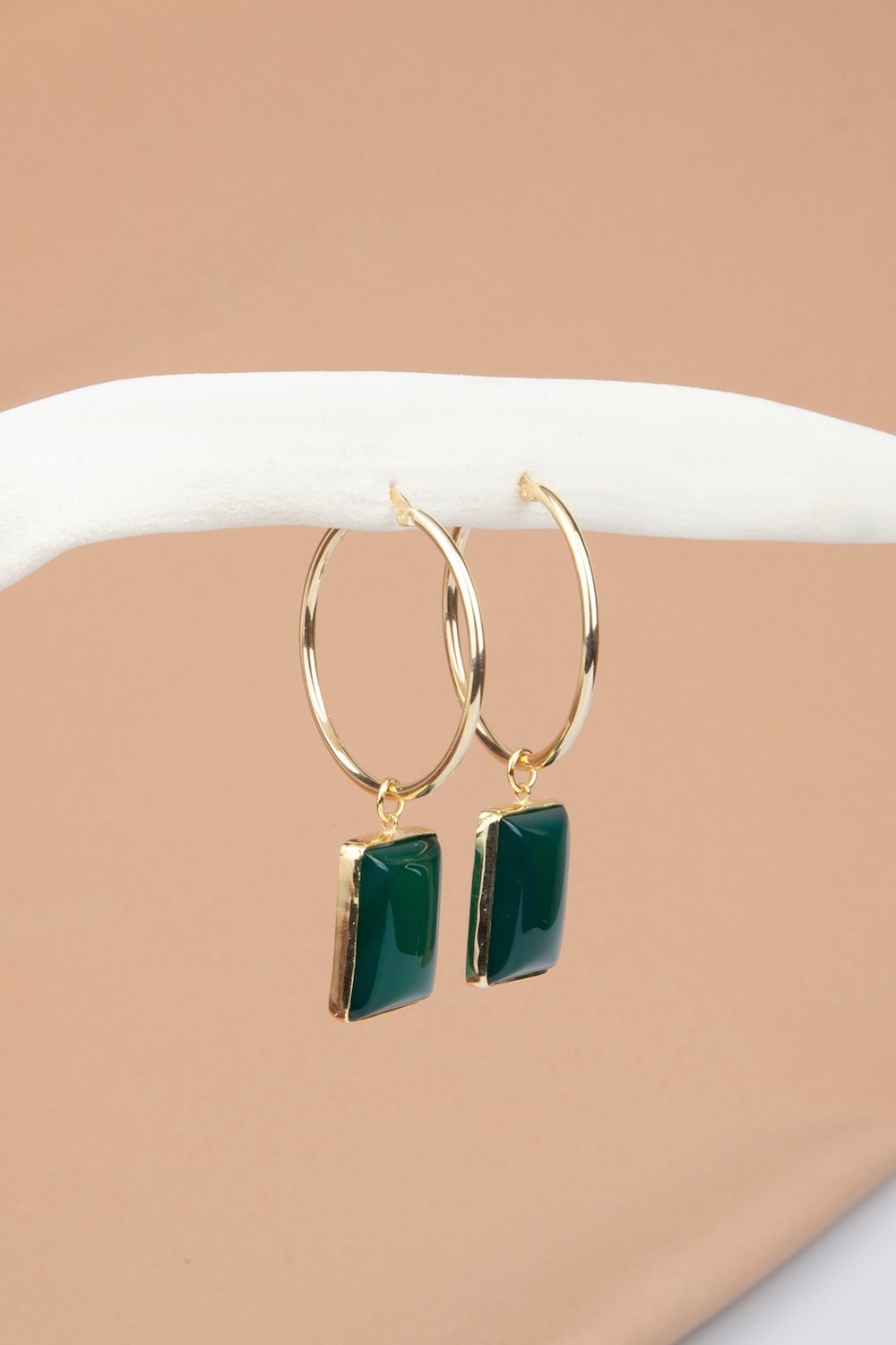 Arven’s World by Aylin Işıklı-Yeşii̇l Aki̇k Küpe-Küpe-1-Milagron.com