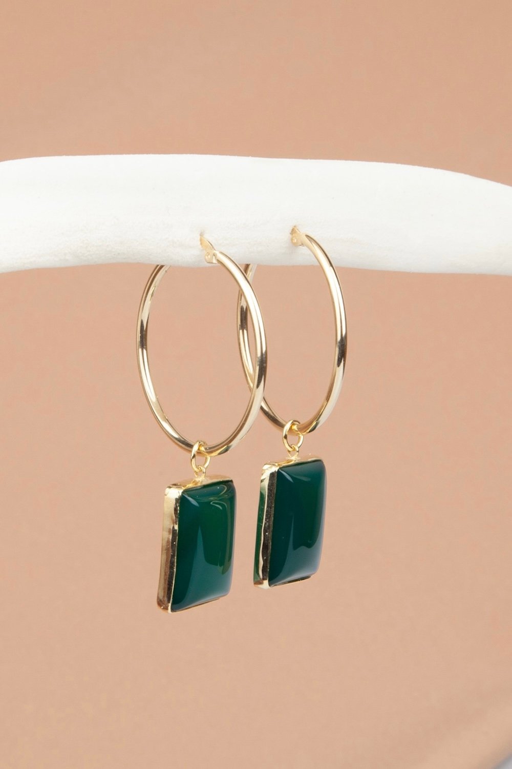 Arven’s World by Aylin Işıklı-Yeşii̇l Aki̇k Küpe-Küpe-4-Milagron.com