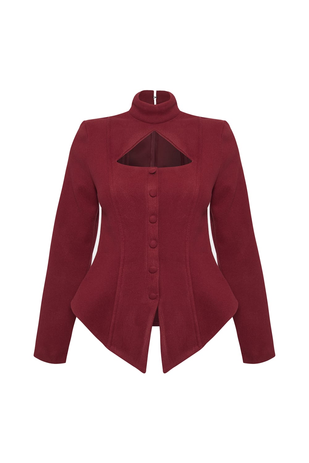 Ash. More Than Wear-Bordeaux Chic Blouse-Bluz-1-Milagron.com