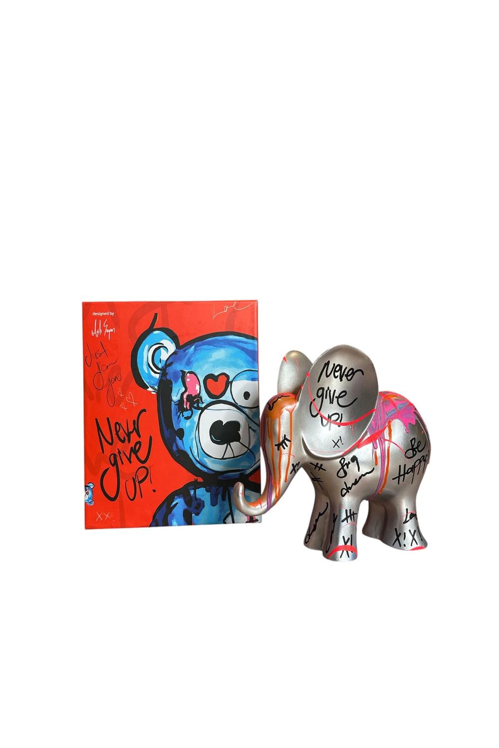 Fil Pop Art Heykel Gümüş - 0