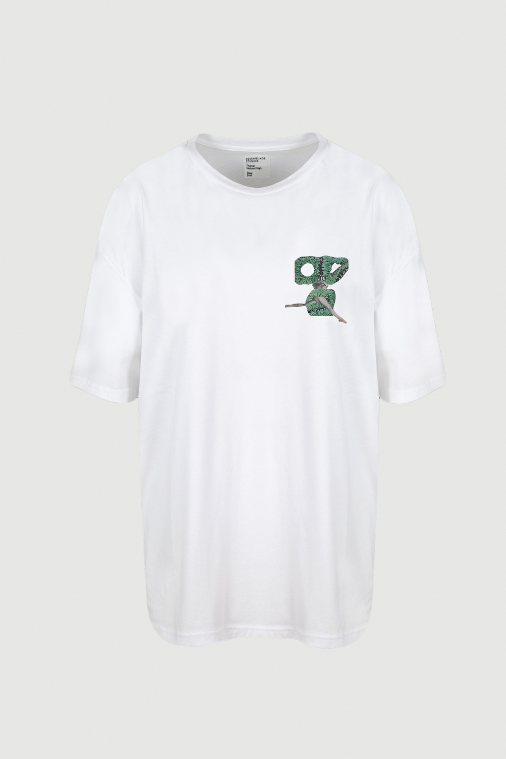 Assemblage Studios-Green Legs T-shirt - Front Print-T-Shirts-1-Milagron.com