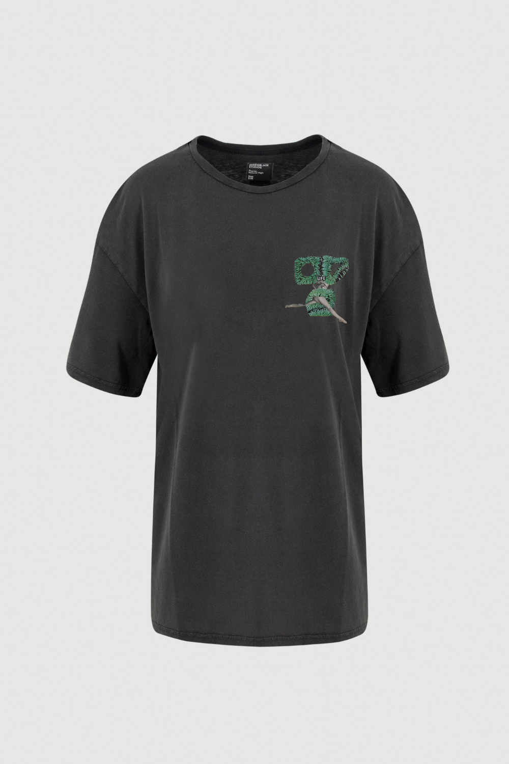 Assemblage Studios-Green Legs T-shirt - Front Print-T-Shirts-1-Milagron.com