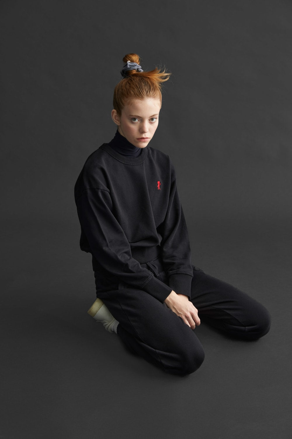 Assemblage Studios-Sweatshirt / Women - Cropped - As Logo Embroidered-Sweatshirts & Hoodies-2-Milagron.com