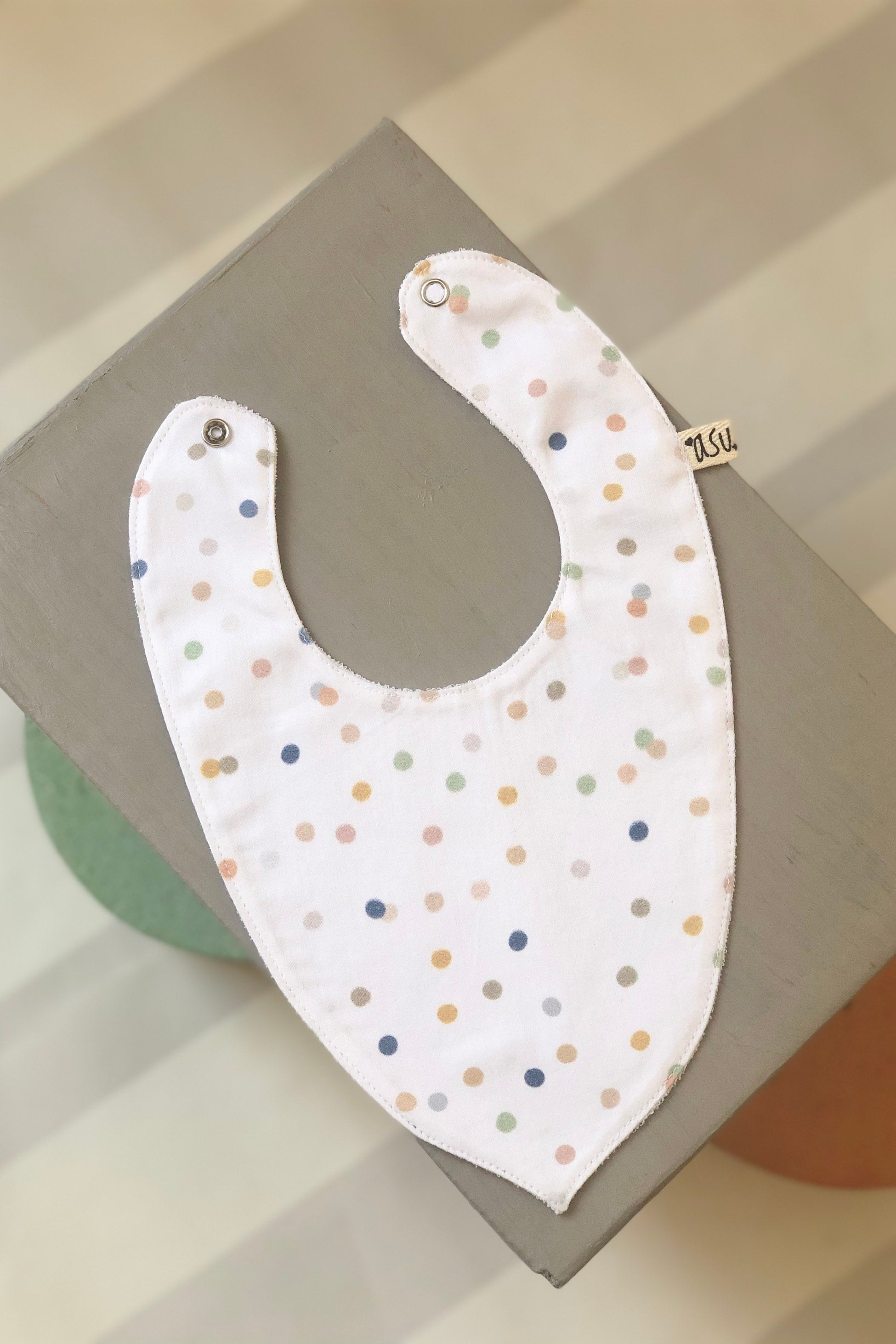 Asu Baby&Kids-Asu Baby&Kids Color Dot Organik Pamuk Önlük-Önlük-1-Milagron.com