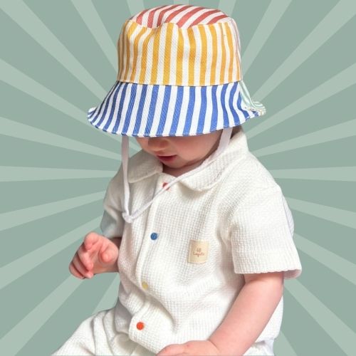 Asu Baby&Kids-Asu Baby&Kids Color Stripe Bucket Şapka-Bucket Hat-1-Milagron.com