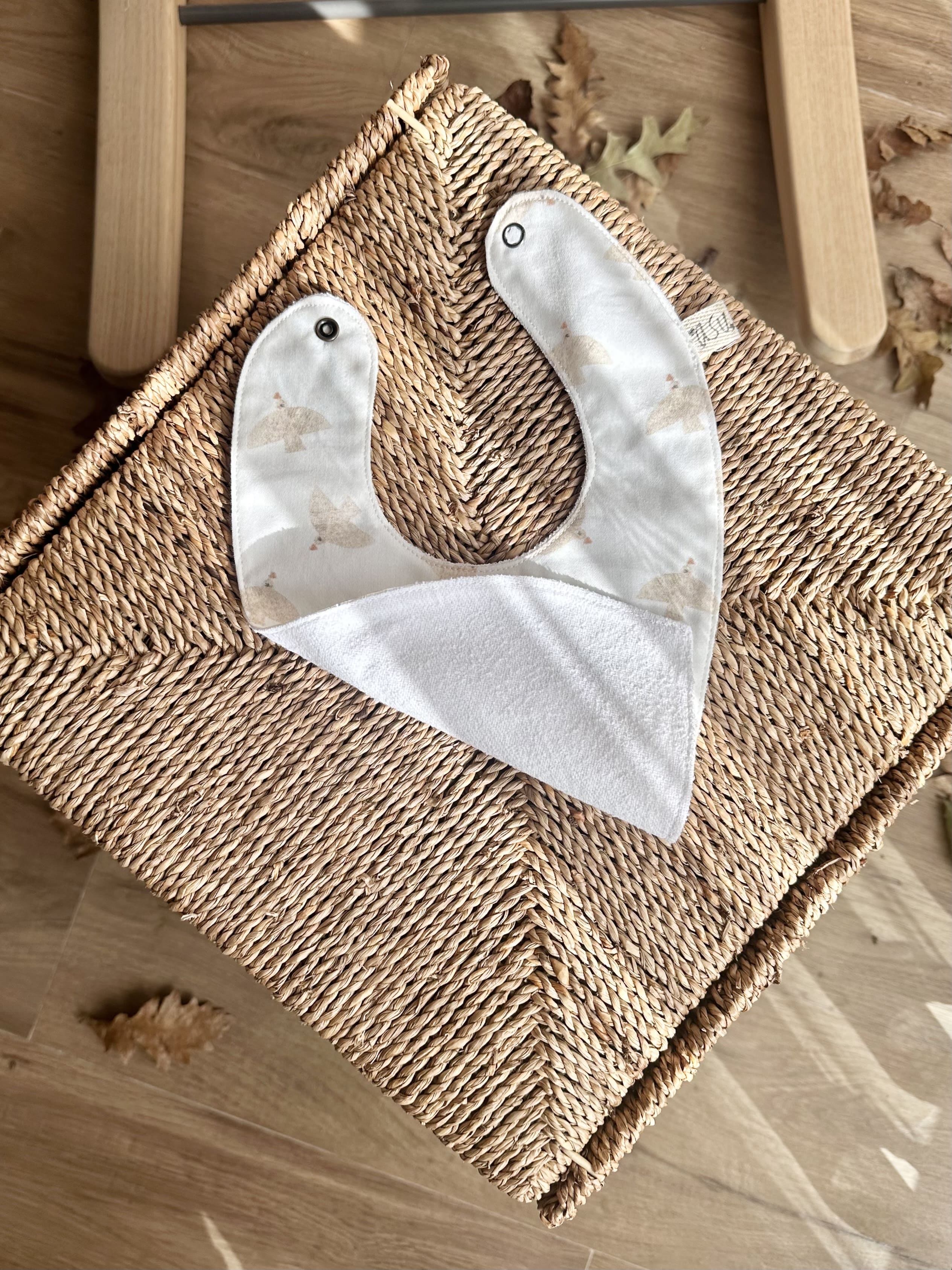 Asu Baby&Kids Freebird Cream Organik Pamuk Önlük