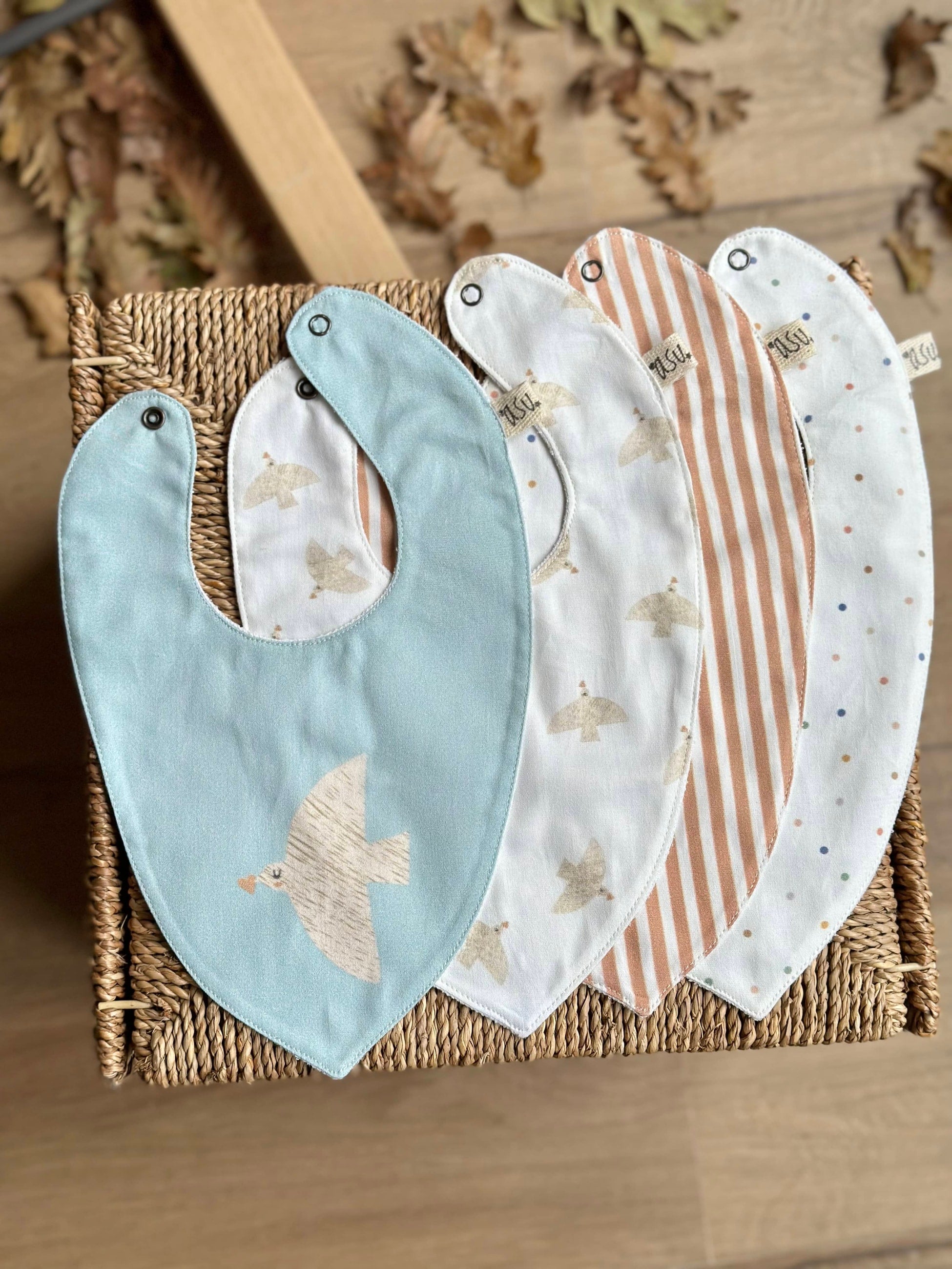 Asu Baby&Kids Freebird Mix&Match 4'Lü Organik Pamuk Önlük Cream