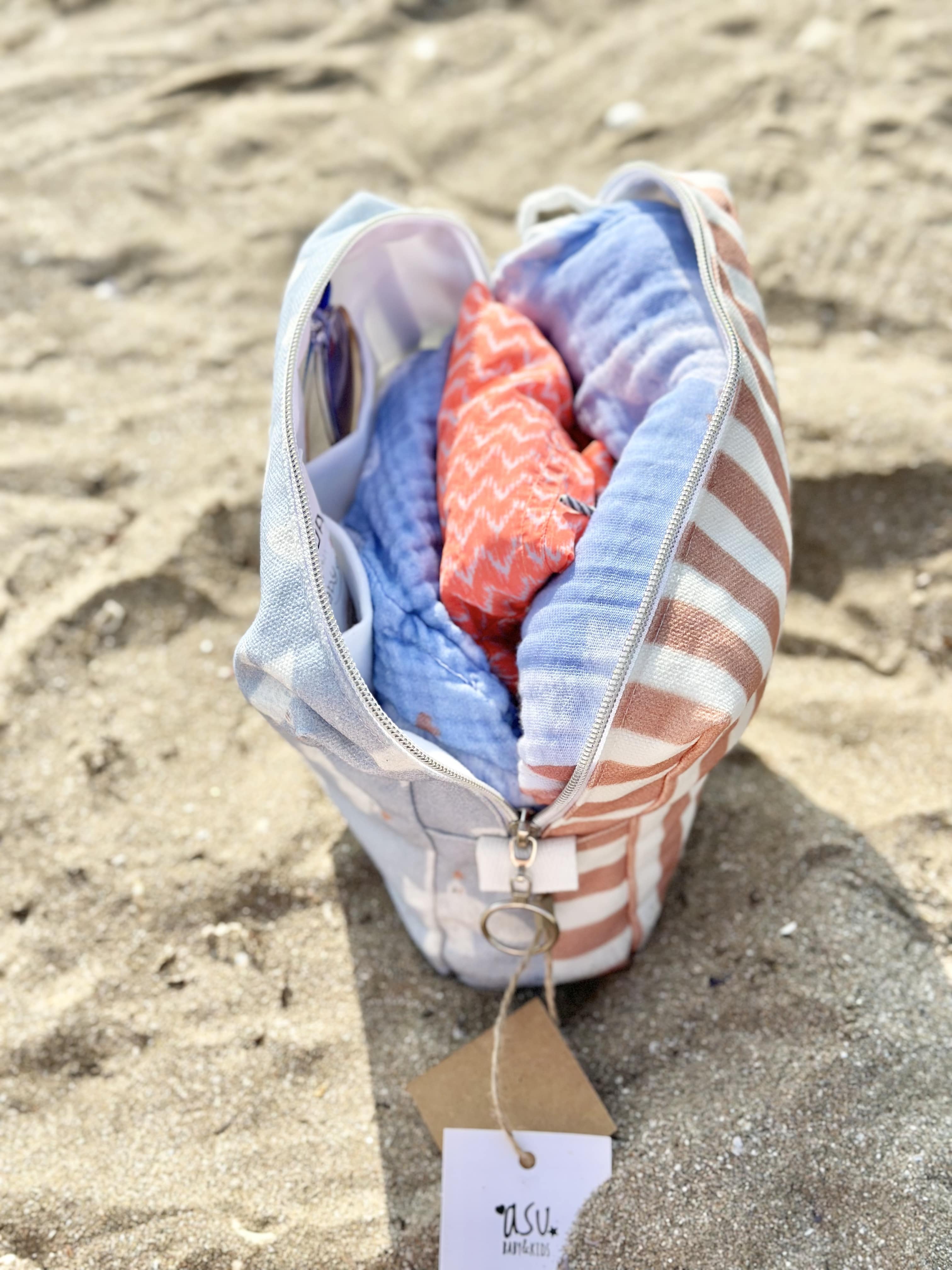 Asu Baby&Kids Freebird Organik Pamuk Sıvı Geçirmez Çanta