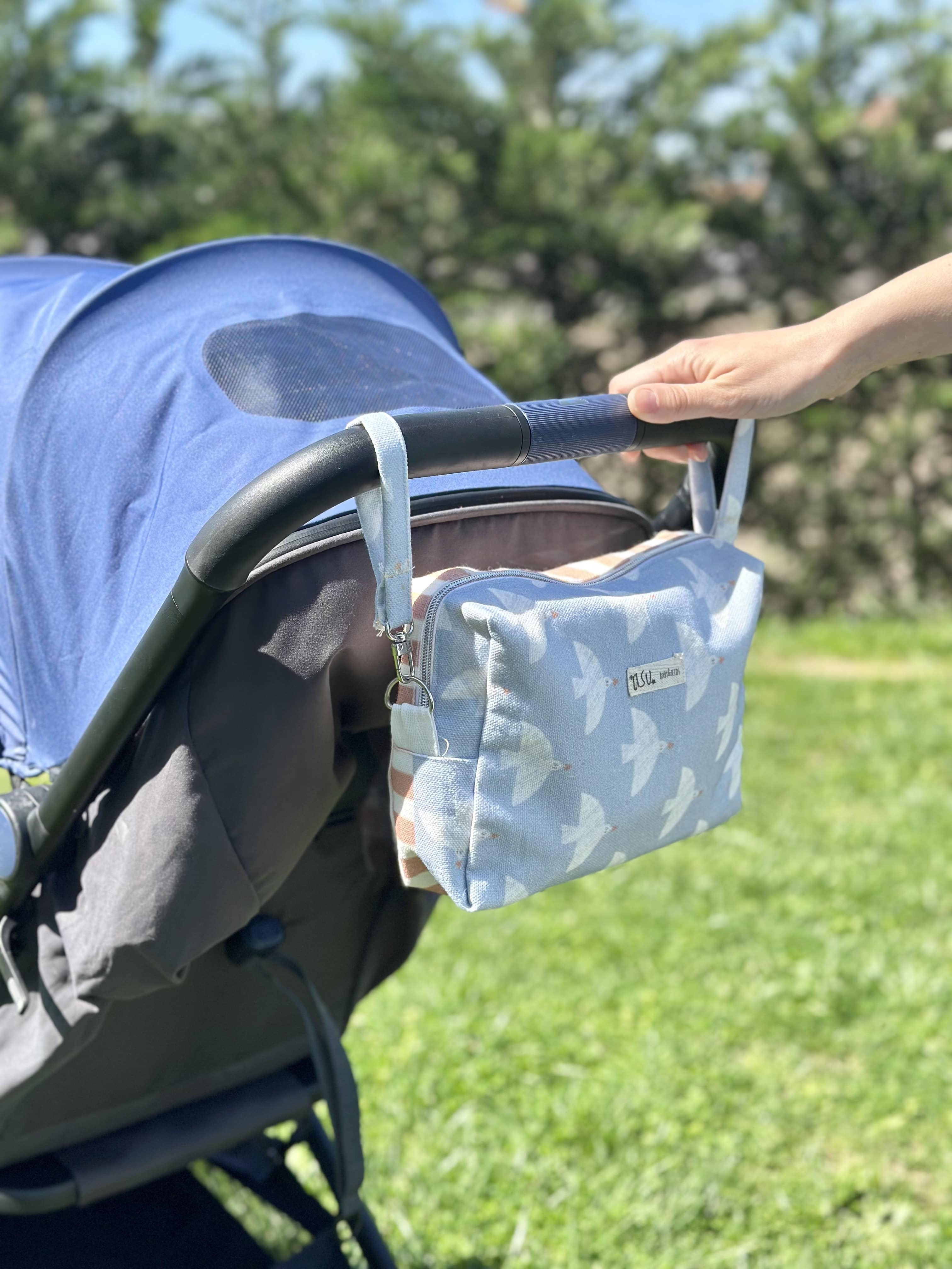 Asu Baby&Kids Freebird Organik Pamuk Sıvı Geçirmez Çift Askılı Çanta