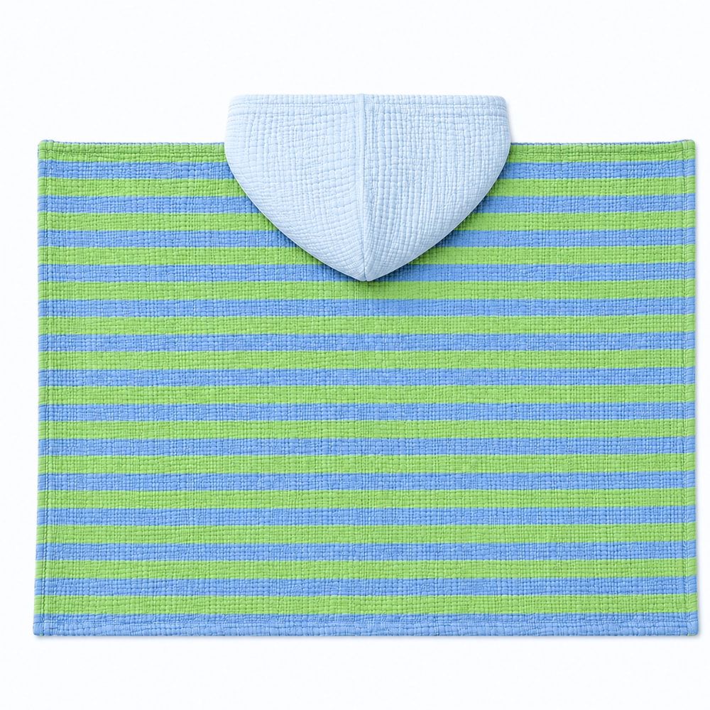 Asu Baby&Kids Green Blue Retro Kurulama Örtüsü