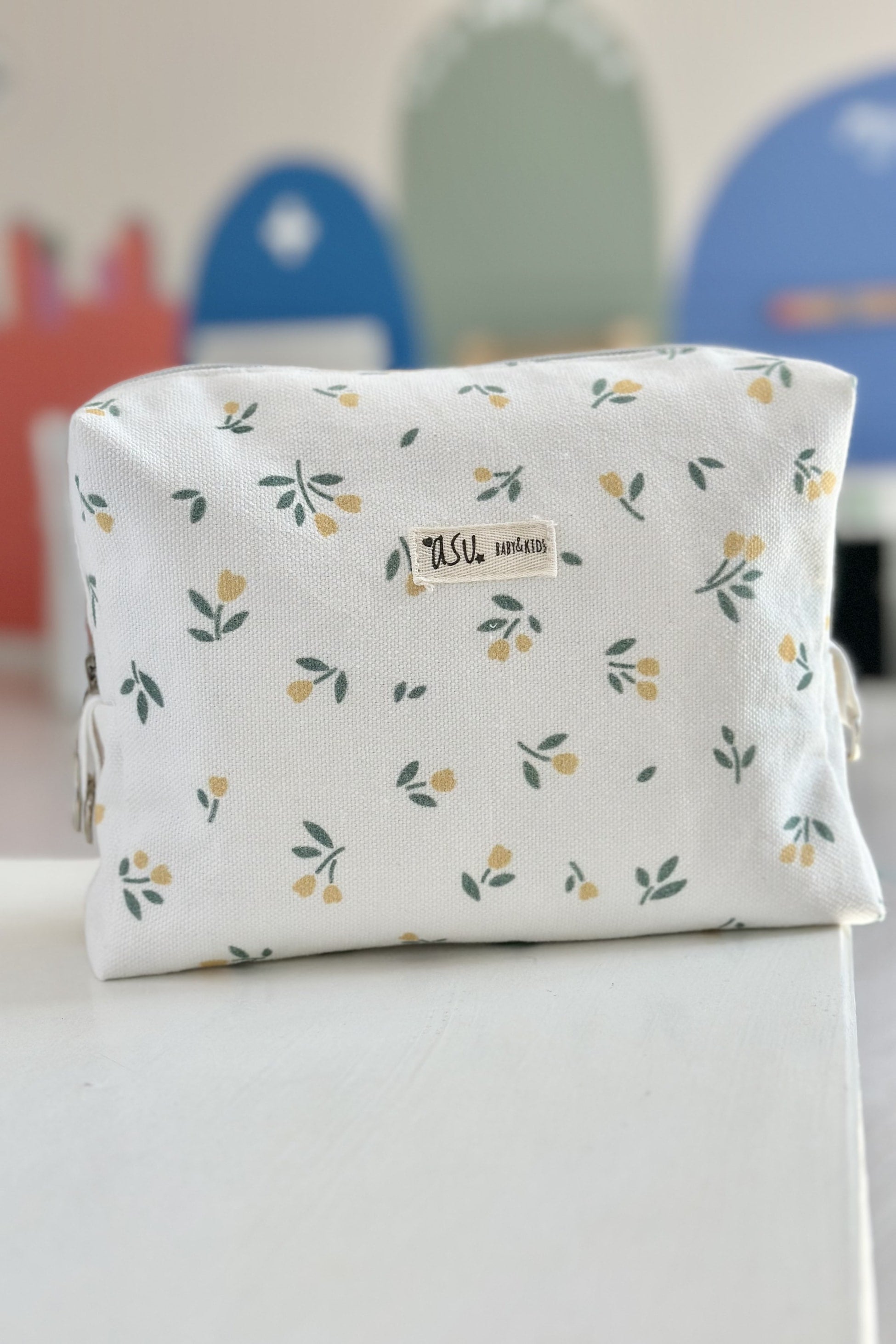Asu Baby&Kids Lemonita Organik Pamuk Sıvı Geçirmez Çanta