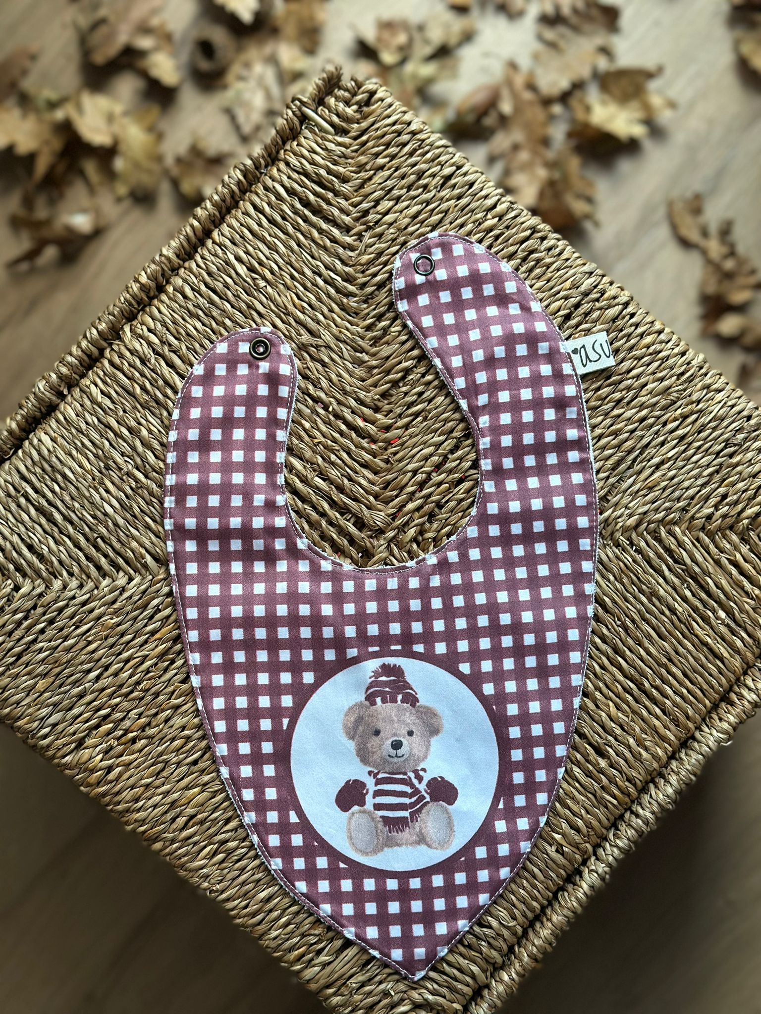 Asu Baby&Kids-Mix&Match 3'Lü Organik Pamuk Önlük Vintage Bear-Önlük-3-Milagron.com