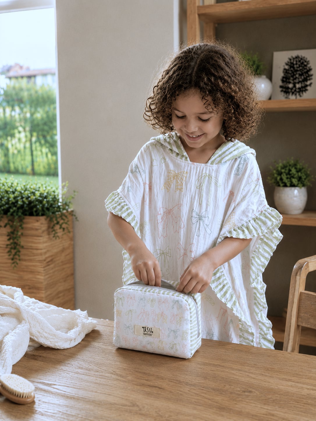 Asu Baby&Kids-Ribbon Sıvı Geçirmez Çanta-Bebek Bakım Çantası-3-Milagron.com
