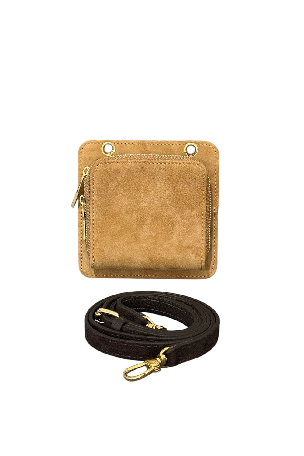 Atelier Bomonti-Khaos Velvet Mini, Iki Yüz, Iki Renk, Süet Deri Şıklığı Cüzdan Bölmeli Mini Çanta-Omuz Çantası-4-Milagron.com