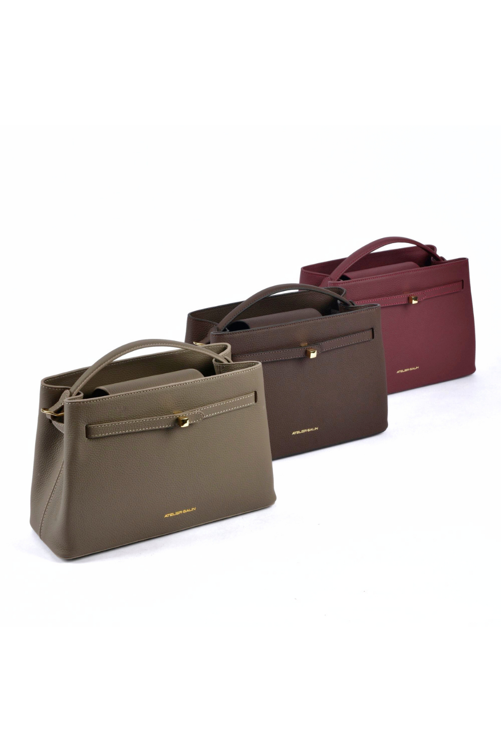 Cube Lock Bag - Mink - 7