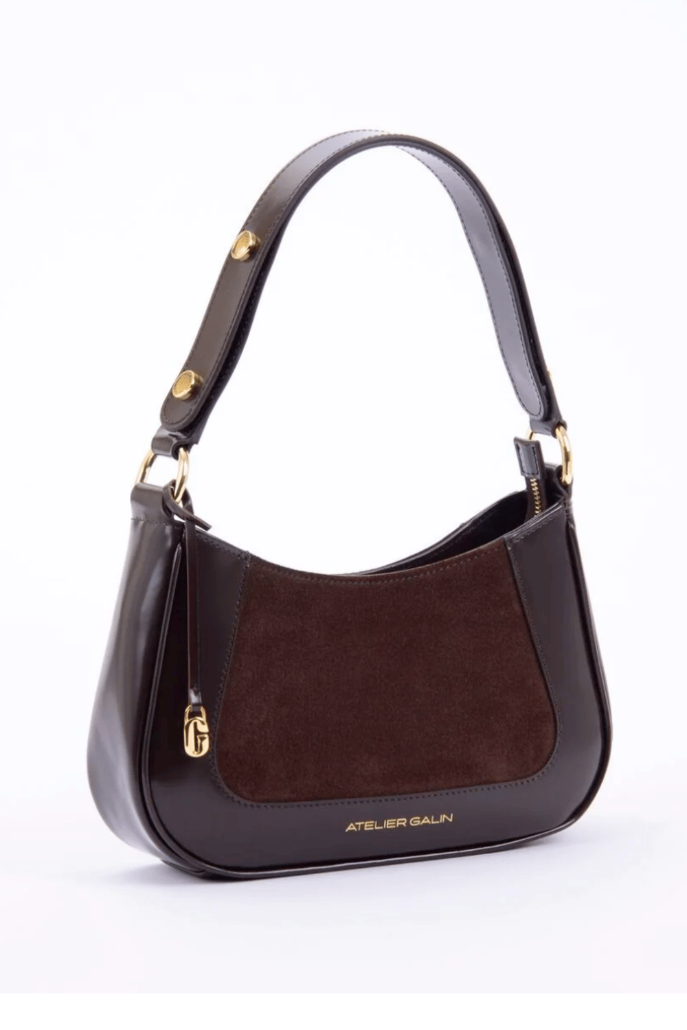 Atelier Galin-Jasmine Hobo Kol Çantası - Choco-Omuz Çantası-2-Milagron.com