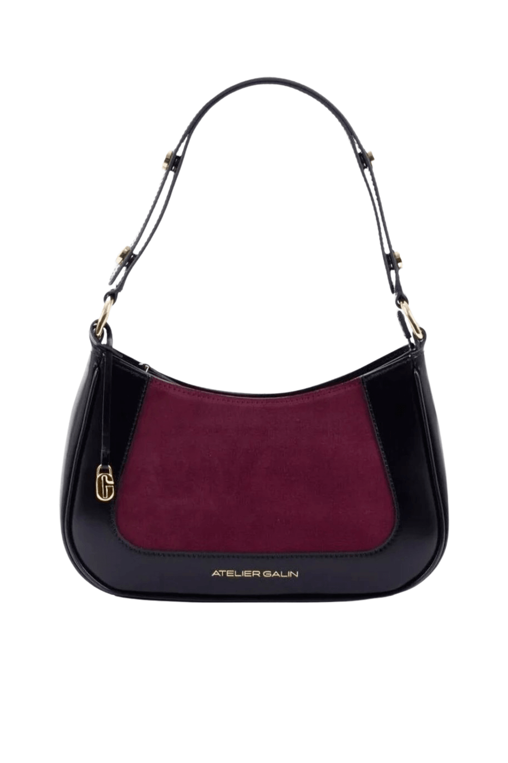 Atelier Galin-Jasmine Hobo Kol Çantası -Deep Red-Omuz Çantası-1-Milagron.com