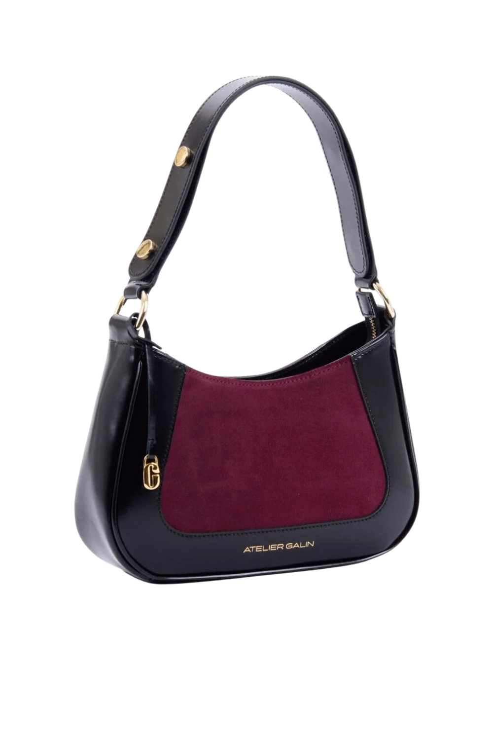 Atelier Galin-Jasmine Hobo Kol Çantası -Deep Red-Omuz Çantası-2-Milagron.com