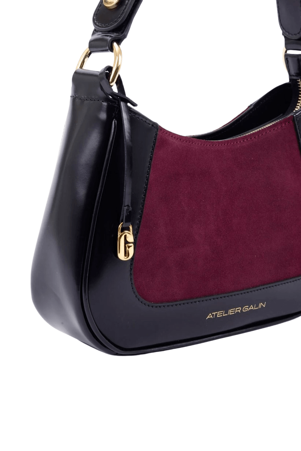 Atelier Galin-Jasmine Hobo Kol Çantası -Deep Red-Omuz Çantası-4-Milagron.com