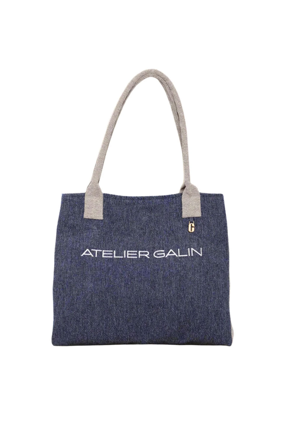 Atelier Galin-Vela Tote Bag N°1 - Azure & Dune-Kol Çantası-1-Milagron.com