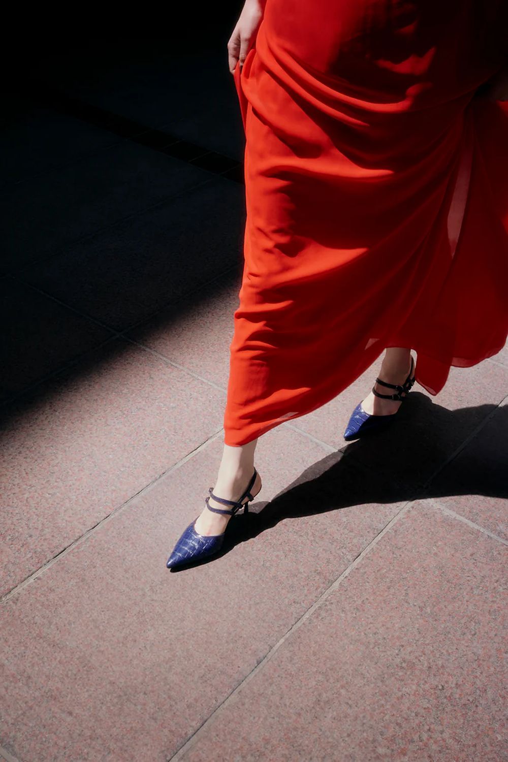 Altiva Sivri Burun Lacivert Deri Stiletto - 5