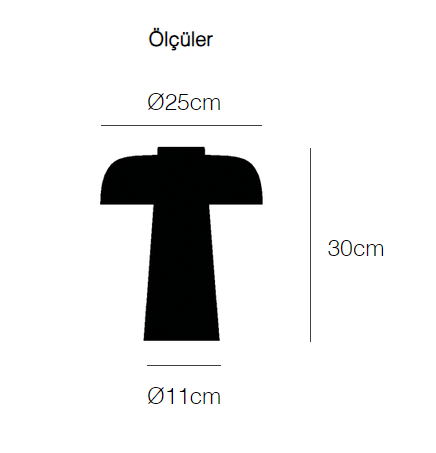 Atolye Store-Ahşap Mantar Masa Lambası Mat Beyaz-Masa Lambası-8-Milagron.com